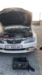 Левая противотуманная фара Honda 2002 г., Б/у, Оригинал