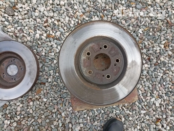 Предний тормозной диск Honda 2008 г., Б/у, Оригинал