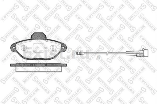 Предняя тормозная колодка Fiat Новый