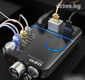 Инвертор автомобильный (преобразователь) с 12В на 220В OZIO 200W