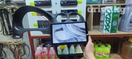 Андроид магнитола 9" дюмов с рамкой на матиз