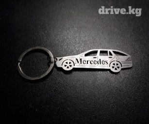 Брелок Mercedes Bens C-class универсал Наржавейка, сталь 2мм в толщину