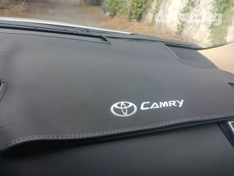 Алькантара Накидка на панель Toyota, цвет - Черный, Новый, Самовывоз