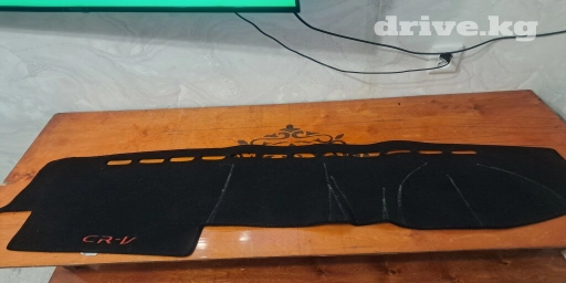 Ворсовые Накидка на панель Honda, цвет - Черный, Б/у, Самовывоз