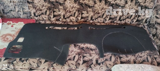 Ворсовые Накидка на панель Toyota, цвет - Черный, Б/у, Самовывоз