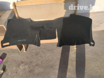 Ворсовые Накидка на панель Toyota, цвет - Черный, Б/у, Самовывоз