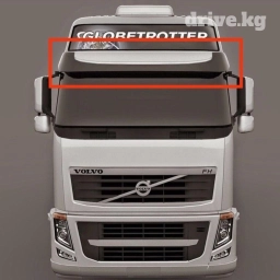 Козырек солнцезащитник для Вольво роскосой материал из стеклопластика