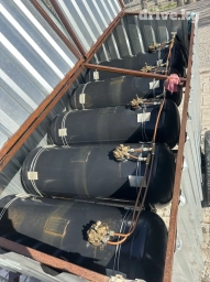 Газгольдер. 5 бочек на 450 литров на прицепе. Полностью рабочий. Для