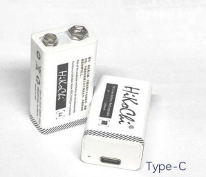 Аккумулятор Батарейка Крона 9V 6F22 литиевый зарядка через USB Type-C