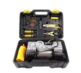 Набор E-BOX Компрессор автомобильный двухпоршневой + Инструменты