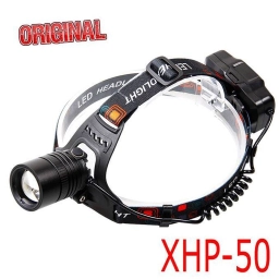 Мощный налобный фонарь на светодиоде XHP50 Хорошие аккумуляторы