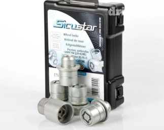 Секретки на колёса. 4шт. 2 ключа. 12x1.5x21 Отличное качество. цена