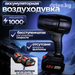 В наличии воздуходувка с одним и с двумя аккумуляторами. Количество