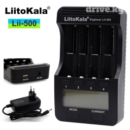 Liitokala lii 500 с функцией пауэрбанк - 4х-канальное зарядное