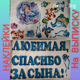 Наклейки на авто на ВЫПИСКУ из РОДДОМА. Если у вас родился Сын или