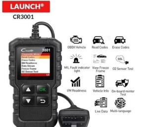 Диагностический автомобильный OBD2 сканер Launch Creader 3001+