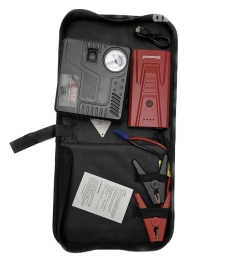 Зарядно-пусковое устройство + компрессор +черный кейс-для