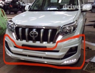 Юбка переднего бампера Toyota, 2015 г., цвет - Белый, Новый, Самовывоз