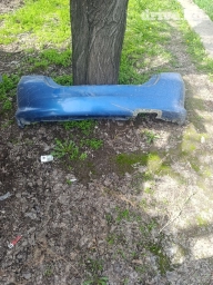 Юбка заднего бампера Honda, цвет - Синий, Б/у, Самовывоз