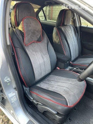 Чехлы Алькантара, С подушкой, цвет - Серый, Новый, Самовывоз, Бесплатная доставка, Платная доставка