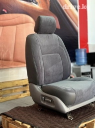 Чехлы Экокожа, С подушкой, цвет - Черный, Toyota, Самовывоз