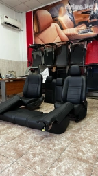 Чехлы Экокожа, С подушкой, цвет - Черный, Toyota, Самовывоз