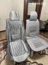 Чехлы Велюровые, С подушкой, цвет - Серый, Новый, Бесплатная доставка