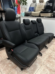 Чехлы Экокожа, С подушкой, цвет - Черный, Toyota, Платная доставка, Бесплатная доставка, Самовывоз