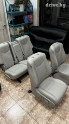 Чехлы Кожаные, С подушкой, цвет - Серый, Lexus, Самовывоз