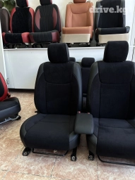 Чехлы Алькантара, С подушкой, цвет - Черный, Toyota, Самовывоз