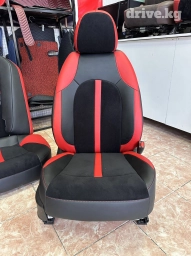 Чехлы Велюровые, цвет - Красный, Hyundai, Самовывоз