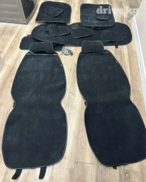 Чехлы Велюровые, С подушкой, цвет - Черный, Новый, Самовывоз