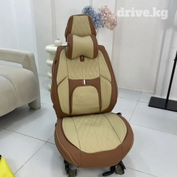 Чехлы Экокожа, С подушкой, цвет - Бежевый, Универсальные, Новый, Бесплатная доставка