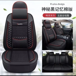 Чехлы Экокожа, С подушкой, цвет - Черный, Toyota, Новый, Платная доставка, Самовывоз