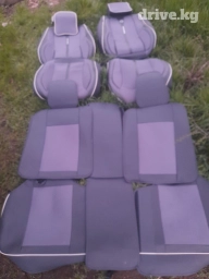 Чехлы Экокожа, С подушкой, цвет - Серый, Универсальные, Новый, Самовывоз, Бесплатная доставка, Платная доставка