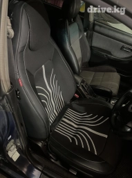 Чехлы Экокожа, С подушкой, цвет - Черный, Новый, Самовывоз, Платная доставка