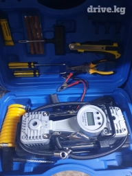 Насос Компрессор ДвухЦилиндровый в Чемодане Набор, с Электронным