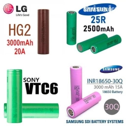 Оригинальные Vtc6 30q 25r hg2 vtc5 vtc5a he2 he4 18650 аккумуляторы