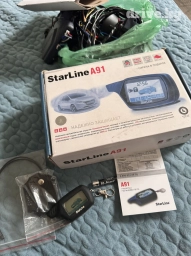 Сигнализация старлайн. В отличном состоянии,все в комплекте. Авто