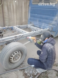 Пескоструй пескоструйная обработки удаление старый краски и ржавчины