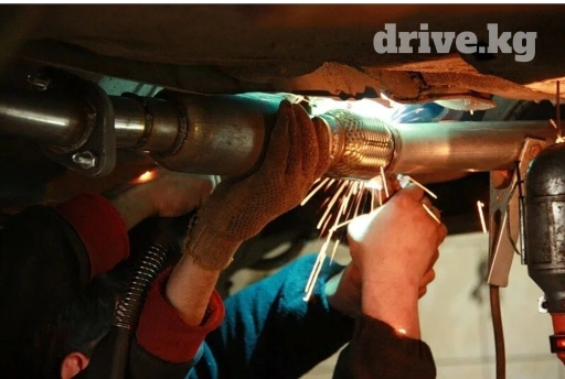 Ремонт глушителя замена гофры установка катализаторов