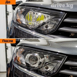 Bi- led линзы для авто лампы автосвет ремонт фар полировка