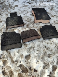 Плоские Eva Полики Для салона Kia, цвет - Черный, Б/у, Самовывоз