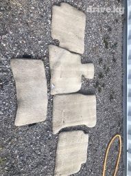 Родные Ворсовые Полики Для салона Toyota, цвет - Белый, Б/у