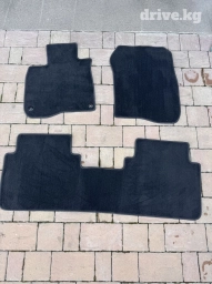 Родные Ворсовые Полики Для салона Honda, цвет - Черный, Новый, Самовывоз