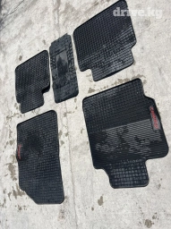 Родные Резиновые Полики Для салона Toyota, цвет - Черный, Б/у, Платная доставка