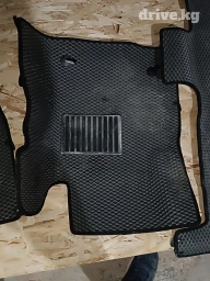 Плоские Ворсовые Полики Для салона Toyota, цвет - Серый, Б/у, Платная доставка