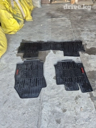 Плоские Резиновые Полики Для салона Toyota, цвет - Черный, Новый, Самовывоз