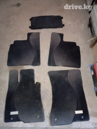 Родные Ворсовые Полики Для салона Mercedes-Benz, цвет - Черный, Б/у, Самовывоз