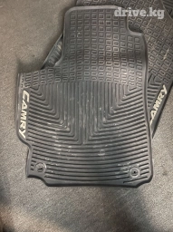 Родные Резиновые Полики Для салона Toyota, цвет - Черный, Б/у, Самовывоз, Платная доставка